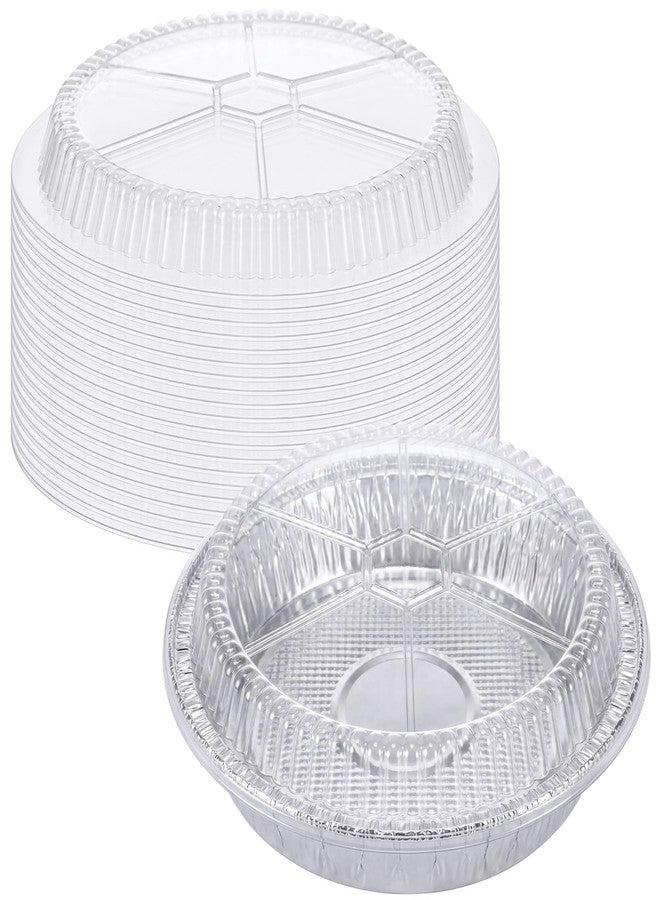 Yiyiring Yiyiring 20 Pcs Plastic Clear Lids for 9 Inch Aluminum Foil Pans, 1 Inch Height Disposable Dome Lids Only, Airtight Cover for Half Size Steam Table Pans, Catering, Baking, Food Storage - Image 1
