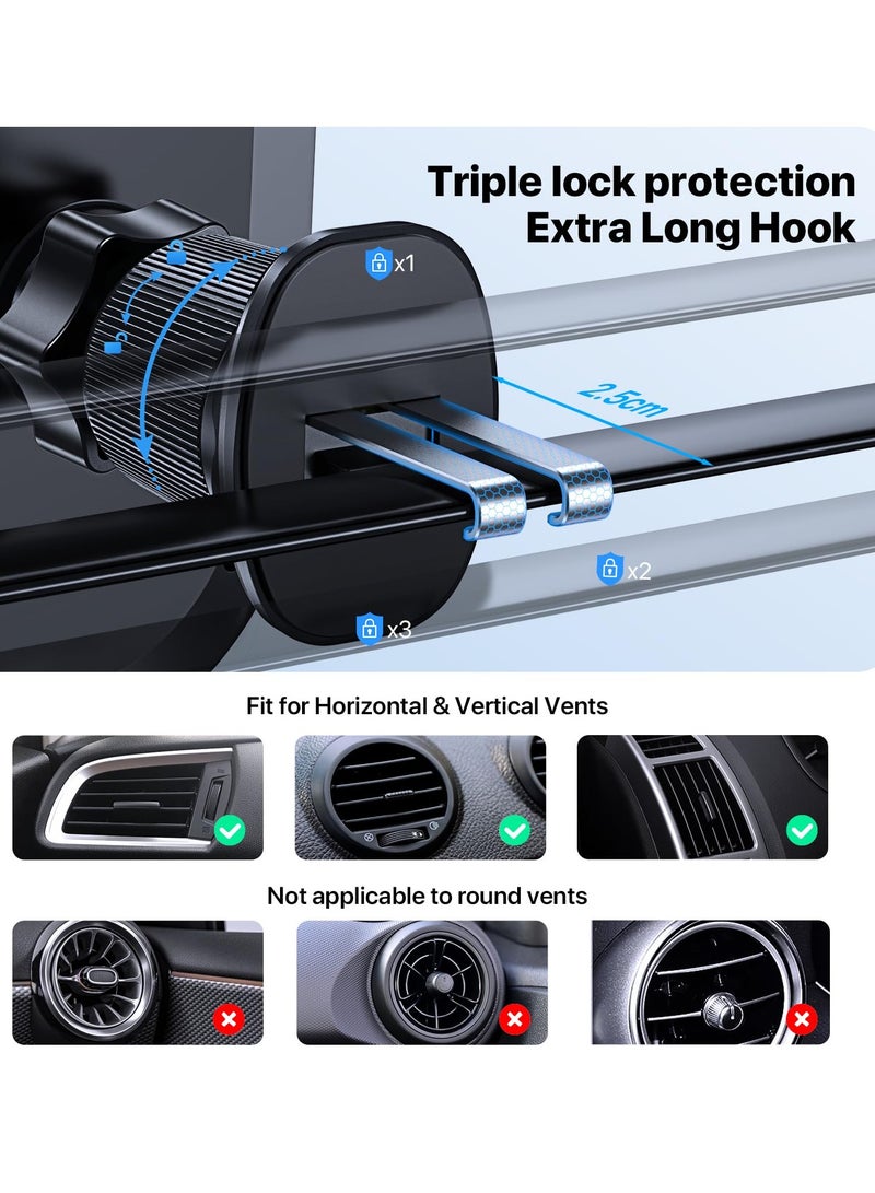 Miracase Car Phone Holder Newest Double Steel Hook For Air Vent - Image 3
