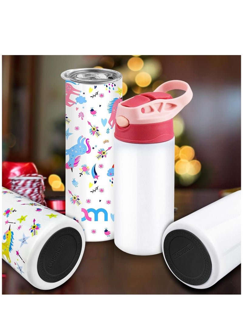 KASTWAVE قواعد مطاطية لأكواب التسامي، 24 قطعة من الجزء السفلي من السيليكون الواقي المضاد للانزلاق مع لاصق 3M لأكواب النبيذ، والبهلوانات النحيفة، وبرطمانات ماسون - Image 5