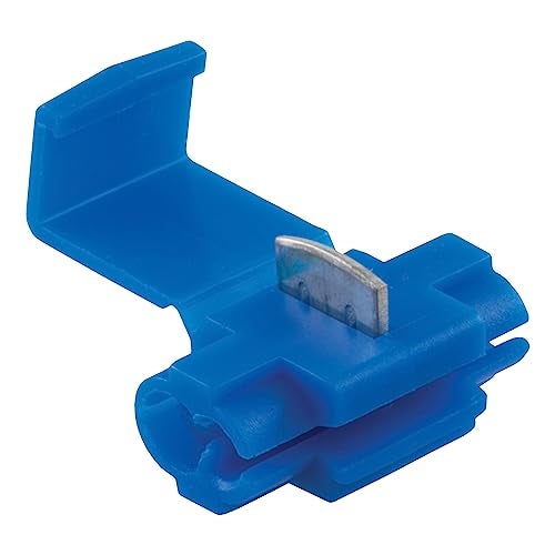 CURT 58280 1814 Gauge Blue Snap Lock Wire Connectors 100Pack - Image 1