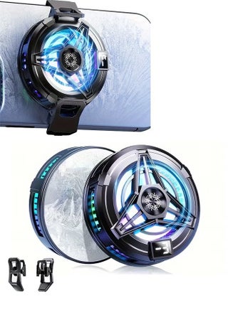 Phone Cooler, Phone Cooling Fan for Gaming, 3 Modes, Adsorption Design, Semiconductor Phone Cooler with RGB Light,Mini Phone Cooler for Mobile Phone Tablet PC - pzsku/ZD555AEC15DA3E1398D49Z/45/1745637541/dfe4ec2f-f88f-4784-ade3-c74ad0336f03