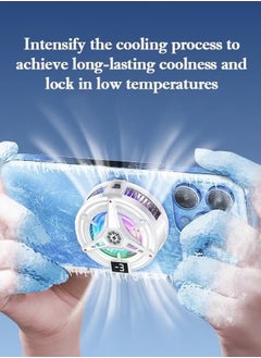 Sthxyfaith Phone Cooler, Phone Cooling Fan for Gaming, 3 Modes, Adsorption Design, Semiconductor Phone Cooler with RGB Light,Mini Phone Cooler for Mobile Phone Tablet PC  - Image 5
