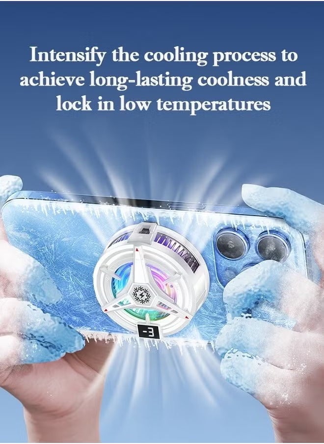 Sthxyfaith Phone Cooler, Phone Cooling Fan for Gaming, 3 Modes, Adsorption Design, Semiconductor Phone Cooler with RGB Light,Mini Phone Cooler for Mobile Phone Tablet PC  - Image 5