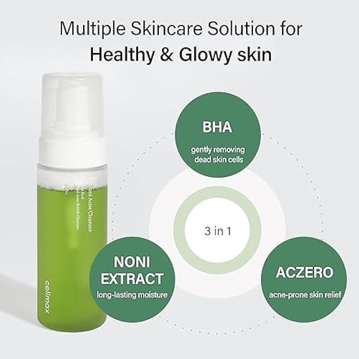 celimax Noni Bubble Cleanser | Mild Formula Face Wash for Sensitive to Oily Dry Combination Skin Calming, Soothing, Exfoliating, 155ml - Image 3