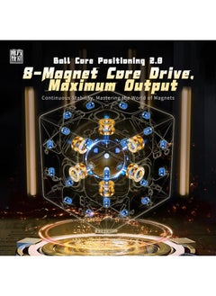 MoYu Rs3M V5 2023 Ball Core 3X3 Speed Cube With Robot-Shape Display Box, 3X3 Puzzle Cube Stickerless Rs3M V5 Maglev Master Cube  - Image 2