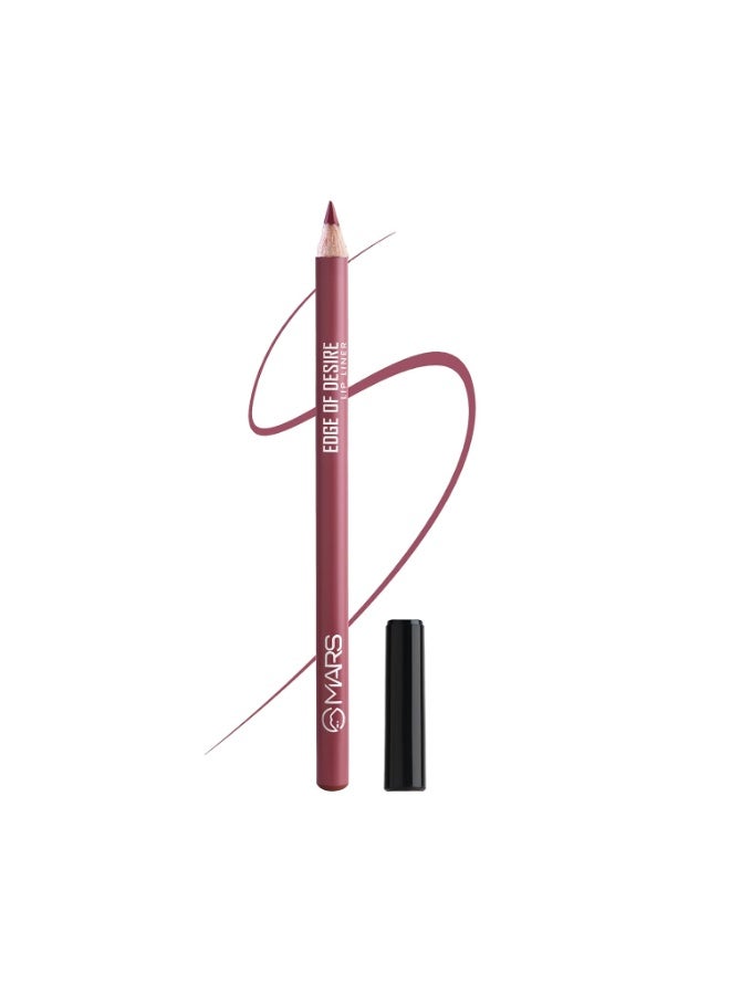 MARS Edge of Desire Lip Liner | One Swipe Smooth Application | Long Lasting Lip Pencil (1.4gm) (09-STEAMY PINK) - Image 1