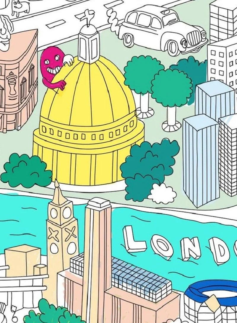 omY London Large Poster