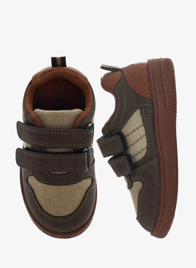 LBL by Shoexpress Girls Panelled Sneakers with Hook and Loop Closure