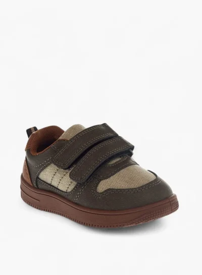 LBL by Shoexpress Girls Panelled Sneakers with Hook and Loop Closure