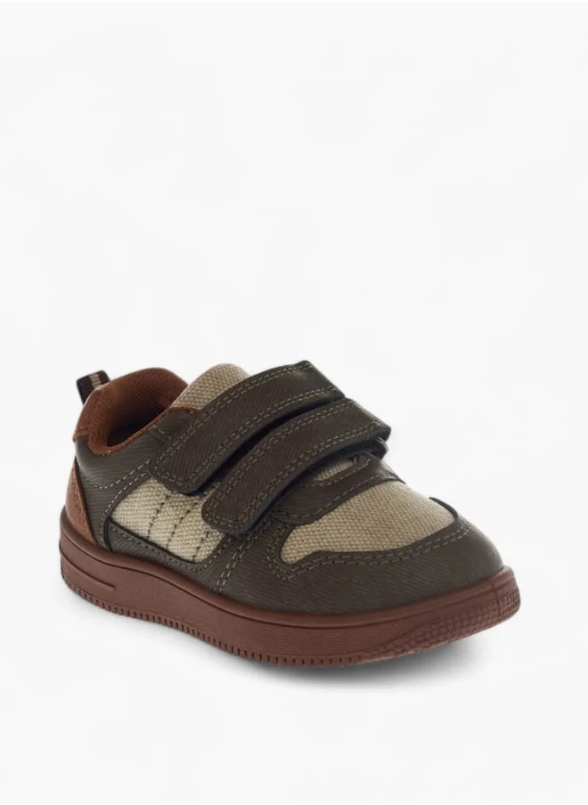 ال بي ال من شو اكسبرس Girls Panelled Sneakers with Hook and Loop Closure