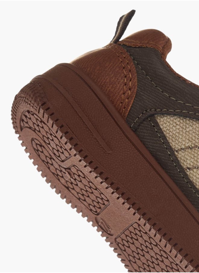 LBL by Shoexpress Girls Panelled Sneakers with Hook and Loop Closure  - Image 5