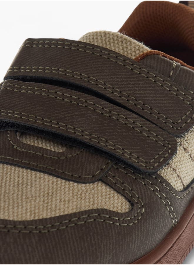 LBL by Shoexpress Girls Panelled Sneakers with Hook and Loop Closure  - Image 4