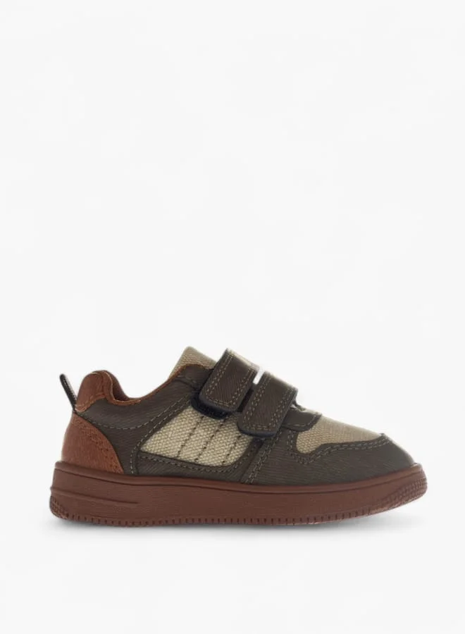 LBL by Shoexpress Girls Panelled Sneakers with Hook and Loop Closure