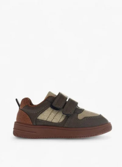 LBL by Shoexpress Panelled Sneakers With Hook And Loop Closure