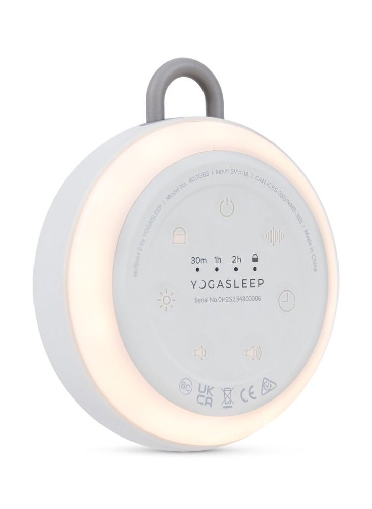Yogasleep Yogasleep Hushh 2 Portable Sound Machine For Baby and Kids, Backlit Buttons & Night Light, More Durability, 6 Soothing Natural Sounds, Easy To Use Timer, Volume Control & Toddler Lock, Noise Canceling  - Image 2