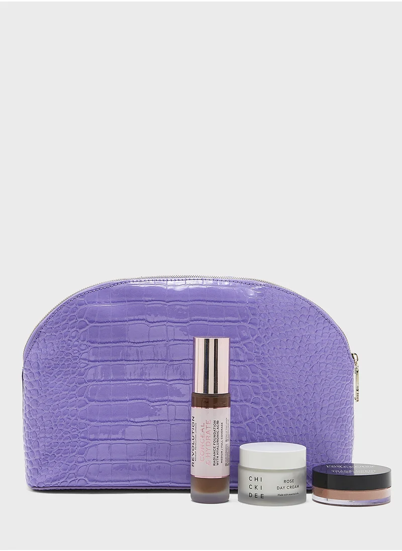 Ted Baker Wxg-Crocana-Croc Effect Cosmetic Bags