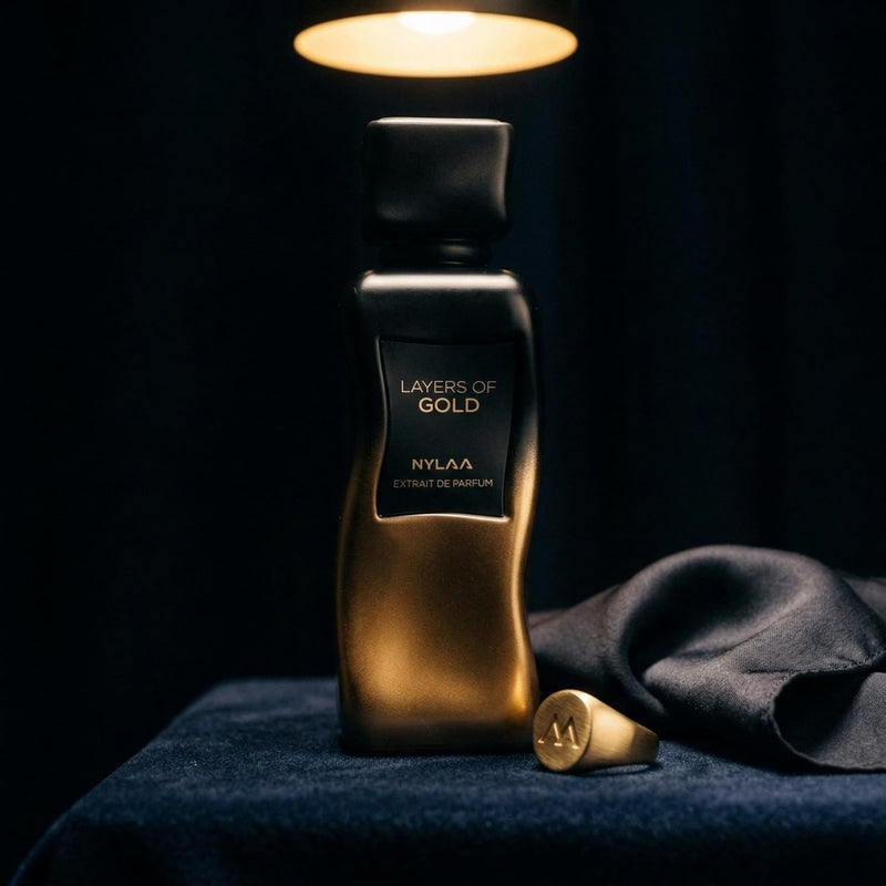 نيلا أنا رصاصي نيلا - عطر لايرز أوف جولد إكسترا دو بارفان 100 مل للجنسين - مزيج من العنبر والخشب - Image 2