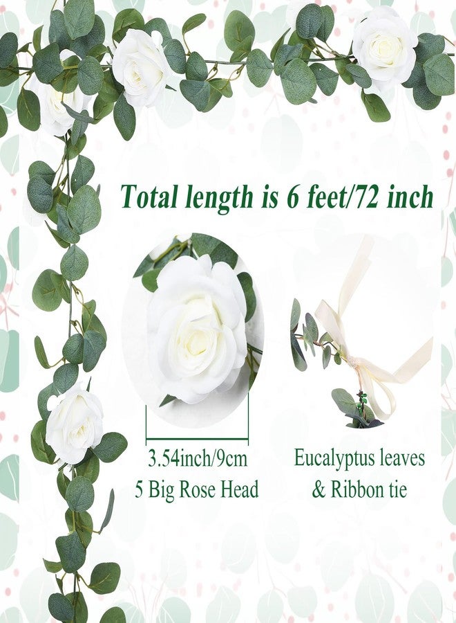 Honoson 2 Pcs Dog Wedding Flowers Collar Accessory with 6 ft Flowers Leash Wreath Boho Theme for Small, Medium, Large Dogs(Large) - Image 3