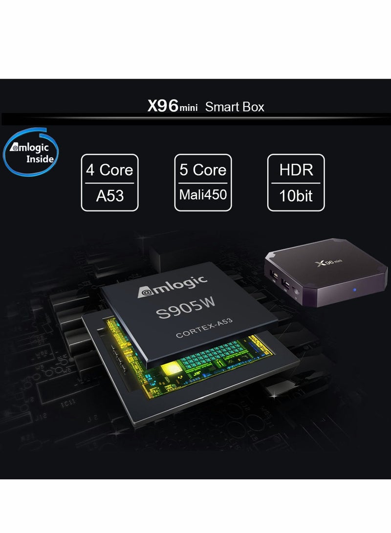X96mini Network Set-Top Box S905W 4K HD WiFi Android Smart TV box - Image 4