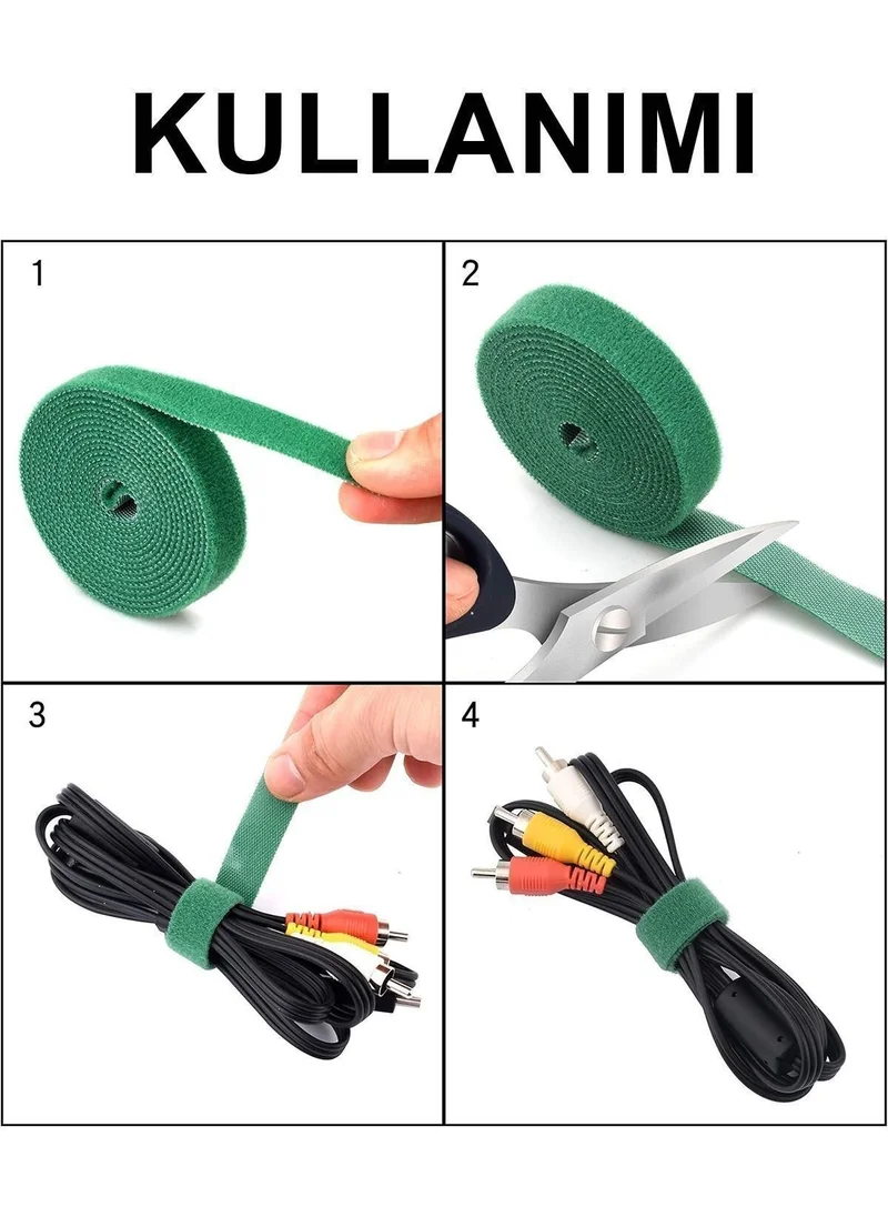 باركوفيكس 5 Meters Velcro Cable Organizer Box Cable Fixer Hider Charging Cable Protector