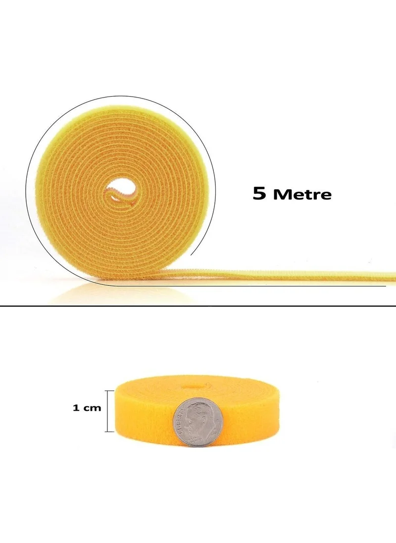 باركوفيكس 5 Meters Velcro Cable Organizer Box Cable Fixer Hider Charging Cable Protector