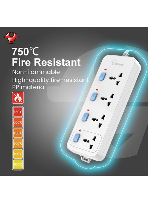 Universal Extension Board 5 Socket 5 Switch 5M Wire