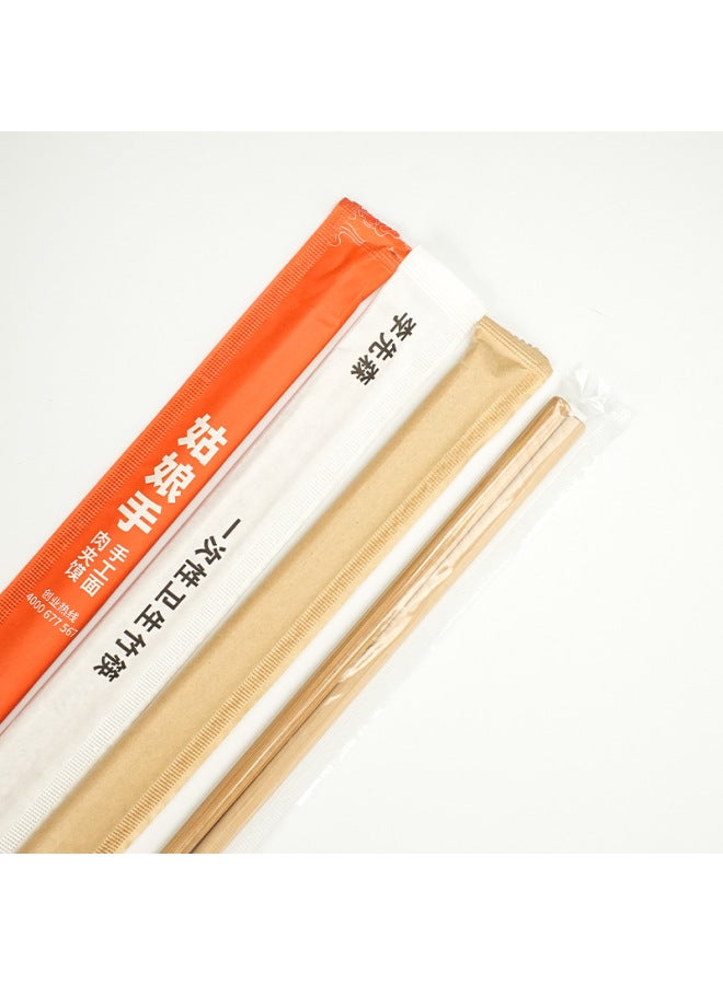 Wholesale Carbonized Bamboo Chopsticks Disposable Independent Packaging No Paint No Wax Restaurant Hotel Hot Pot Take-out Chopsticks-Specifications:7×7mm×24cm Carbonized Belt Section [individually Packaged]  - Image 5