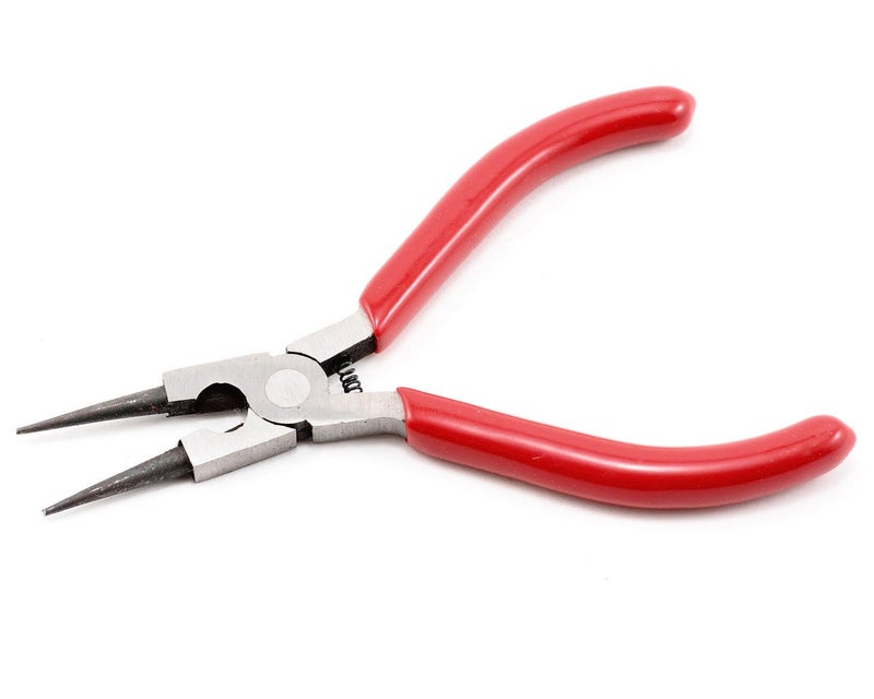 Excel Blades Soft Grip Round Nose Pliers with Side Cutter, 5 Inch Carbon Steel Precision Tool Ideal for Jewelry Making and Crafts - Image 1