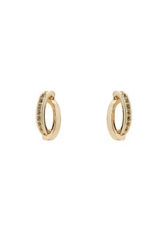 Karen Millen Oval Pave Chain Stud Earrings  - Image 1