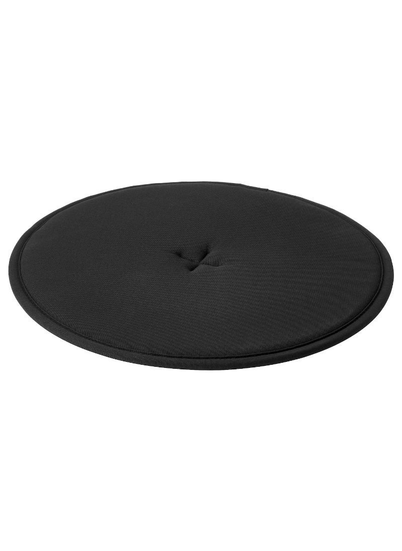 Chair Pad, Black, 36 Cm