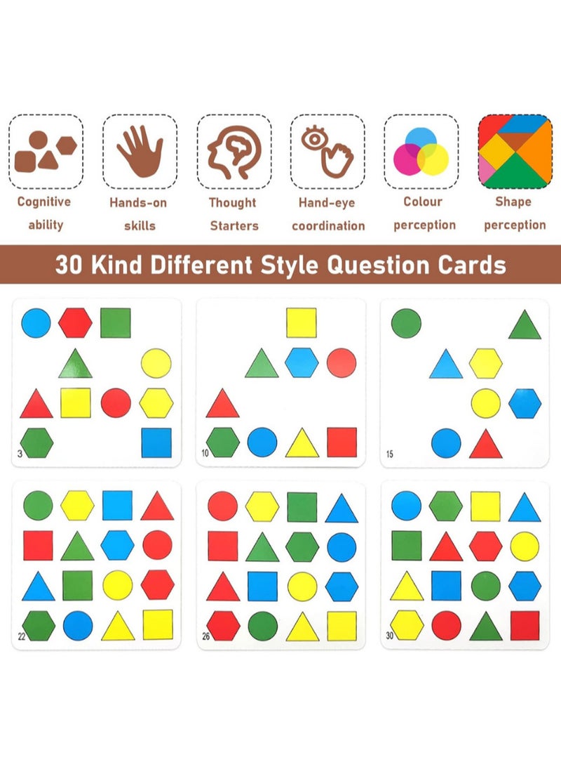 Beauenty Geometric Shape Matching Game for Kids – Educational Color and Shape Sorting Toy with Bases, Cards and Bell – Brain Development and Fast Thinking Game for 2 Players – Ideal for Children 3 Years and  - Image 4
