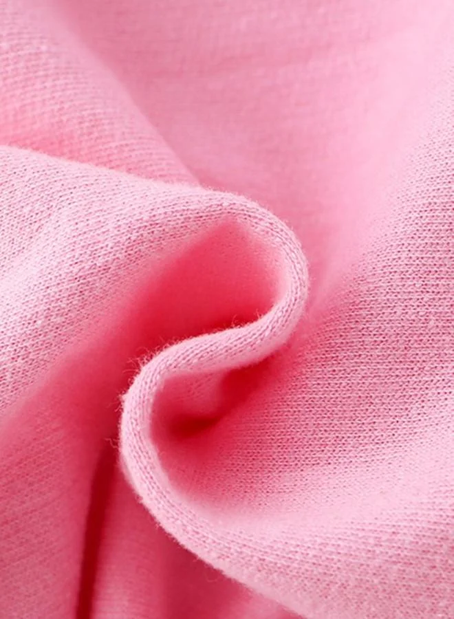 يونيكي Pink Printed Long Sleeve Crew Neck T-Shirt