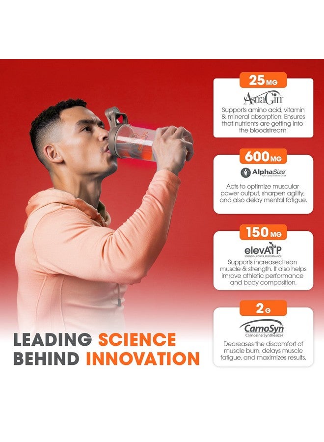 The Genius Brand Genius Pre Caffeine-Free Pre Workout Boosted Energy, Focus, Performance Nootropic Formula AlphaSize, Citrulline Malate, CarnoSyn Beta Alanine Endurance, Stamina, Recovery, 20 Servings - Sour Cherry - Image 2