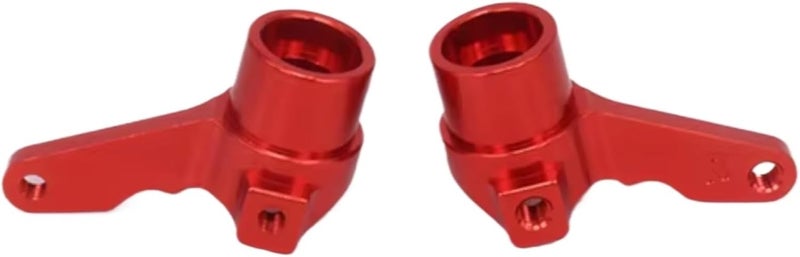 Red RC Steering Knuckles For 1 10 Scale Off Road Buggy Car 2Pcs Steering Hub Carrier - Image 1