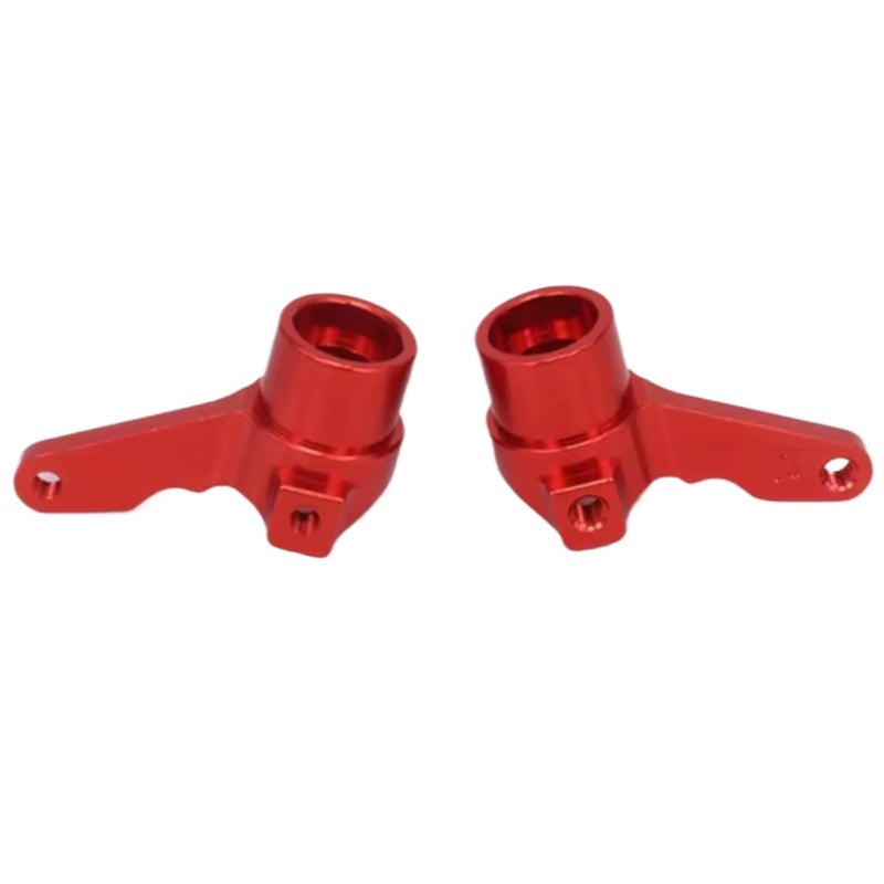 Red RC Steering Knuckles For 1 10 Scale Off Road Buggy Car 2Pcs Steering Hub Carrier - Image 2