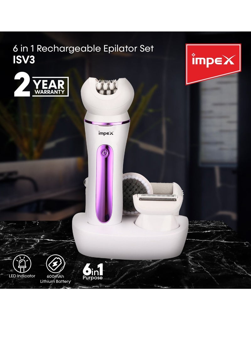 6 IN 1 Rechargeable Epilator Set (ISV3)