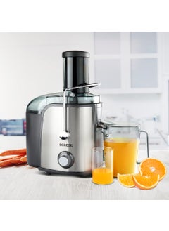 BOROSIL Borosil Primus Plus Juicer 800 W Stainless Steel Centrifugal Juicer 11 L Juice Jug 75 mm Feed Chute Black  - Image 1