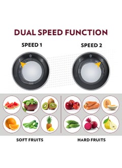 BOROSIL Borosil Primus Plus Juicer 800 W Stainless Steel Centrifugal Juicer 11 L Juice Jug 75 mm Feed Chute Black  - Image 5