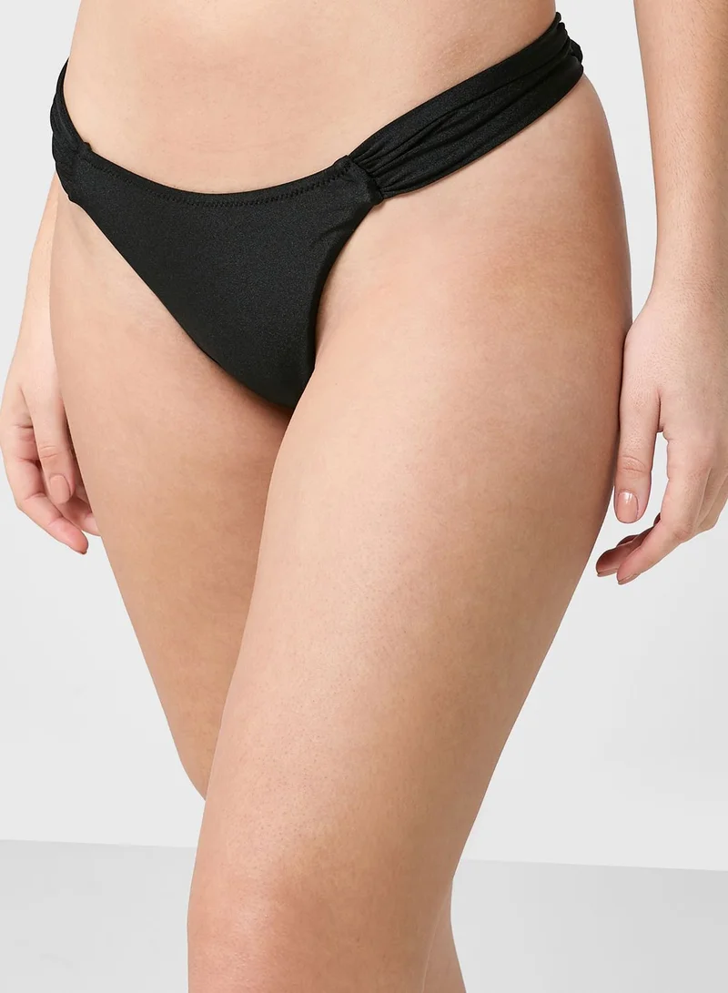 Coconut Cove Plunge Neck Bikini Top And Bottom Set