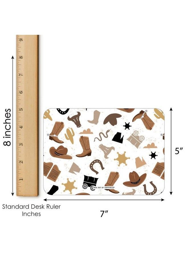 Big Dot of Happiness Western Hoedown Bar Bingo Cards And Markers Wild West Cowboy Party Bingo Game Set Of 18  - Image 5