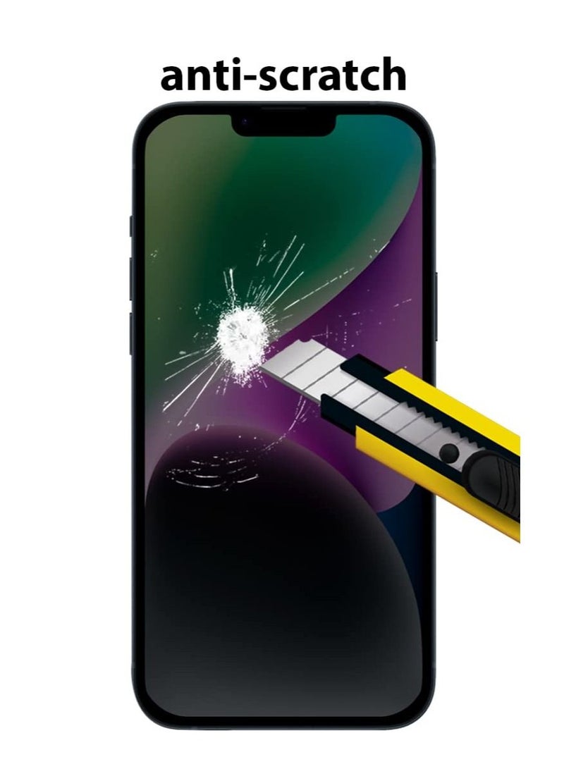 بورتوني واقي شاشة iPhone 14/13/13 Pro للخصوصية والتغطية الكاملة مضاد للتجسس من الزجاج المقوى من الحافة إلى الحافة جراب صديق لهاتف Apple iPhone 14/13/13 Pro 6.1 بوصة - Image 5