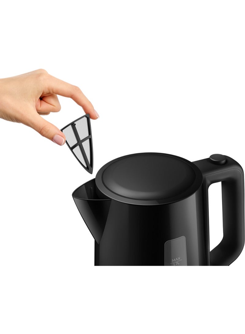 Philips Plastic Kettle 3000 Series - With Pilot Light, Spring Opening, 1.7 L 2200 W HD9318/01 Black 1.7 L 2200 W HD9318/01 Black - Image 3