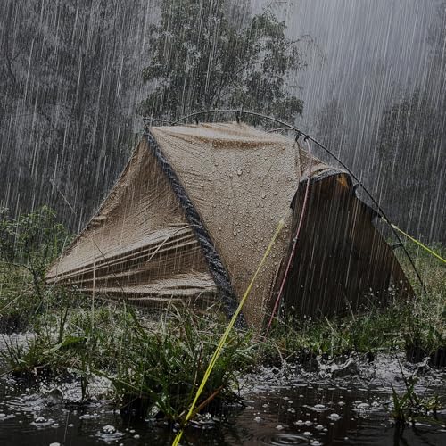Night Cat Ultralight Backpacking Tent Waterproof Lightweight Single People Camping Tent for Outdoor Hiking Trekking with Double Layers Aluminum Poles and Footprint 1 Person Khaki - Image 3
