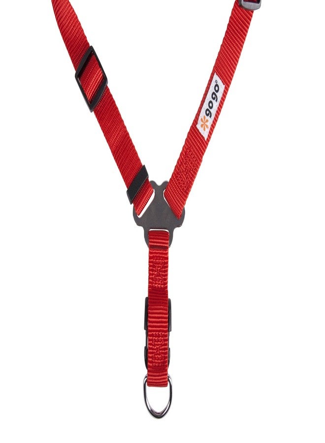 GOGO Pet Products Comfy Nylon 3/8-Inch Adjustable Easy Pet Harness, X-Small, Red - Image 3