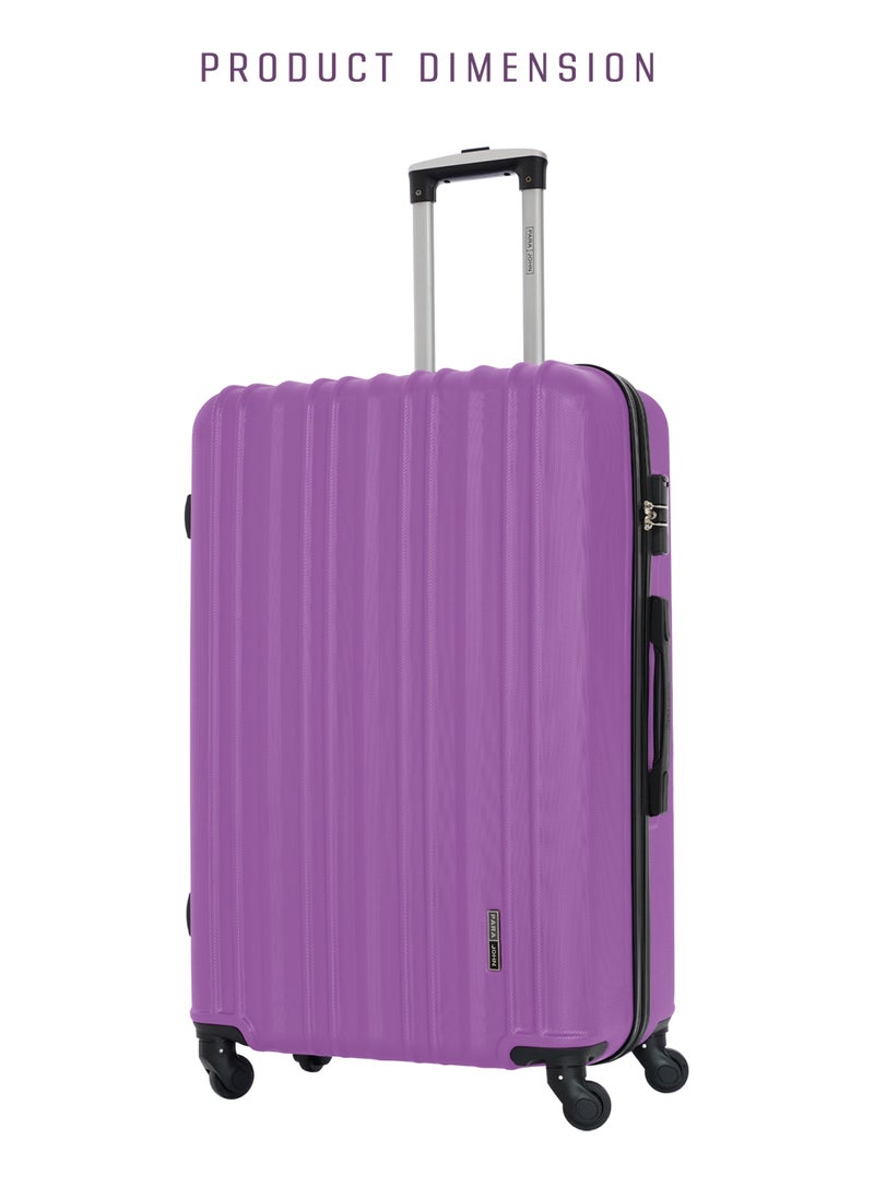 PARAJOHN PARAJOHN  20″ Cabin Hardside Spinner Luggage Trolley for Sleek Travel-PURPLE  - Image 1