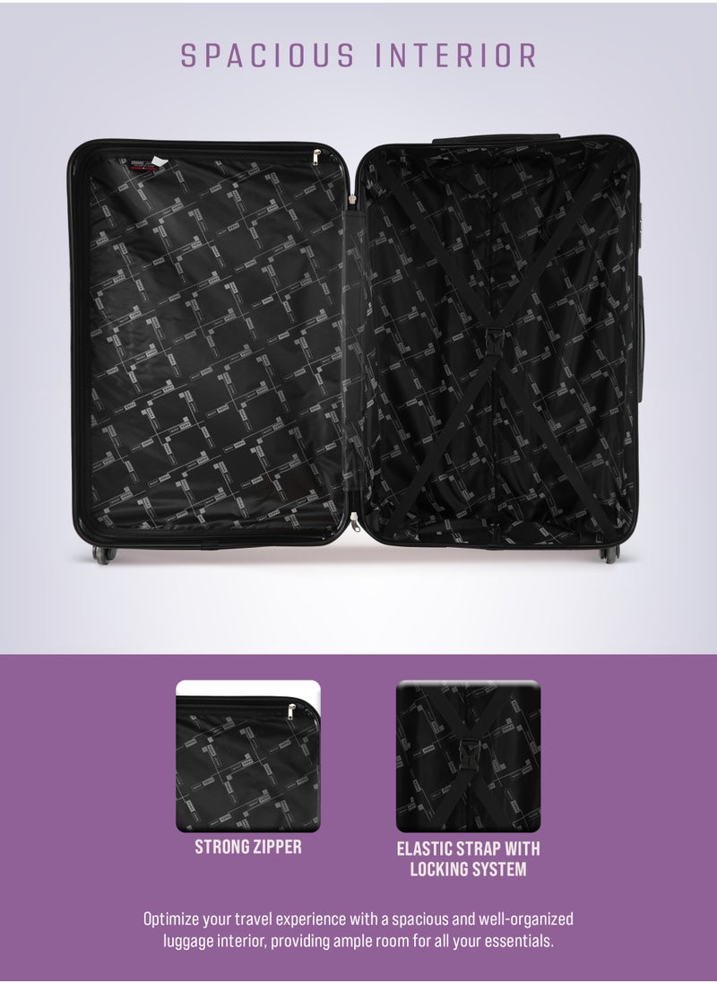PARAJOHN PARAJOHN  20″ Cabin Hardside Spinner Luggage Trolley for Sleek Travel-PURPLE  - Image 4