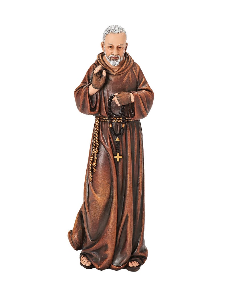 Josephs Studio by Roman Padre Pio Figure for 6 Scale Renaissance Collection 6 H Resin and Stone Mix Religious Gift Decoration Collection Durable Long Lasting