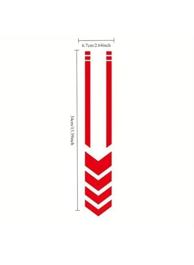High Visibility Reflective Blue Hollow Arrow Decal 13 39x2 64 Inch for Motorcycle E Bike Safety - Image 3
