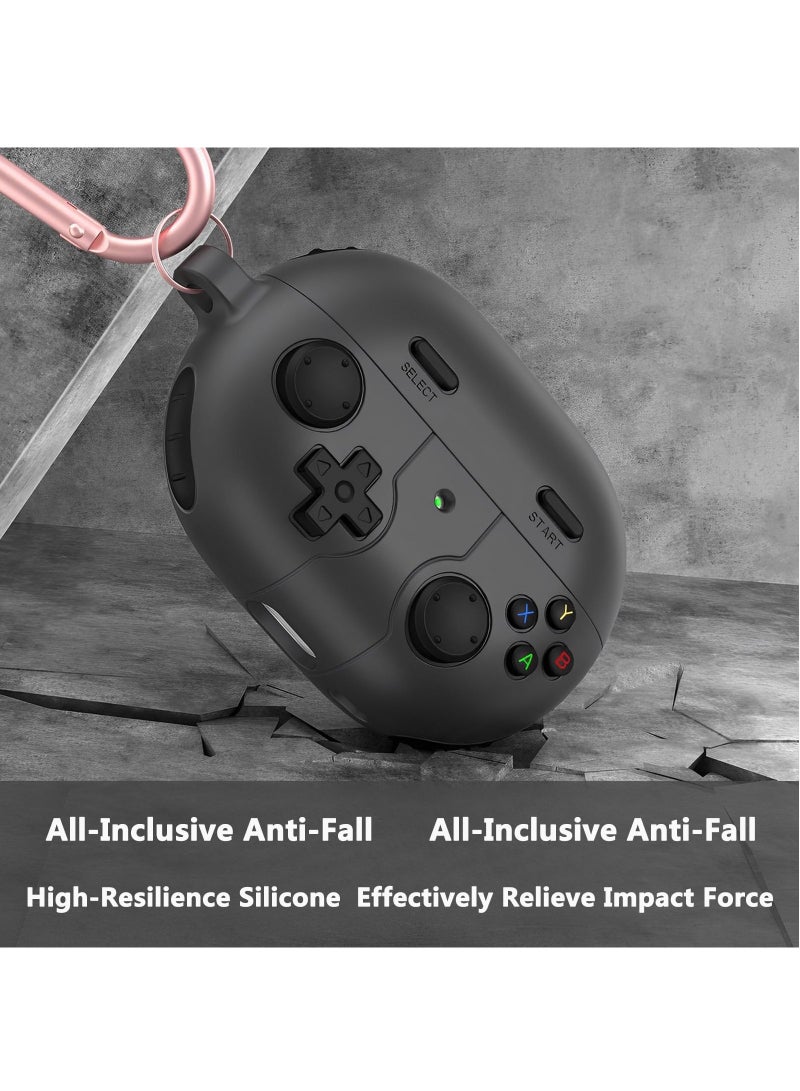 For Huawei Freebuds Pro 3 Case, 3D Game Console Design, Rugged Shockproof Soft Silicone Cover with Carabiner - Image 4