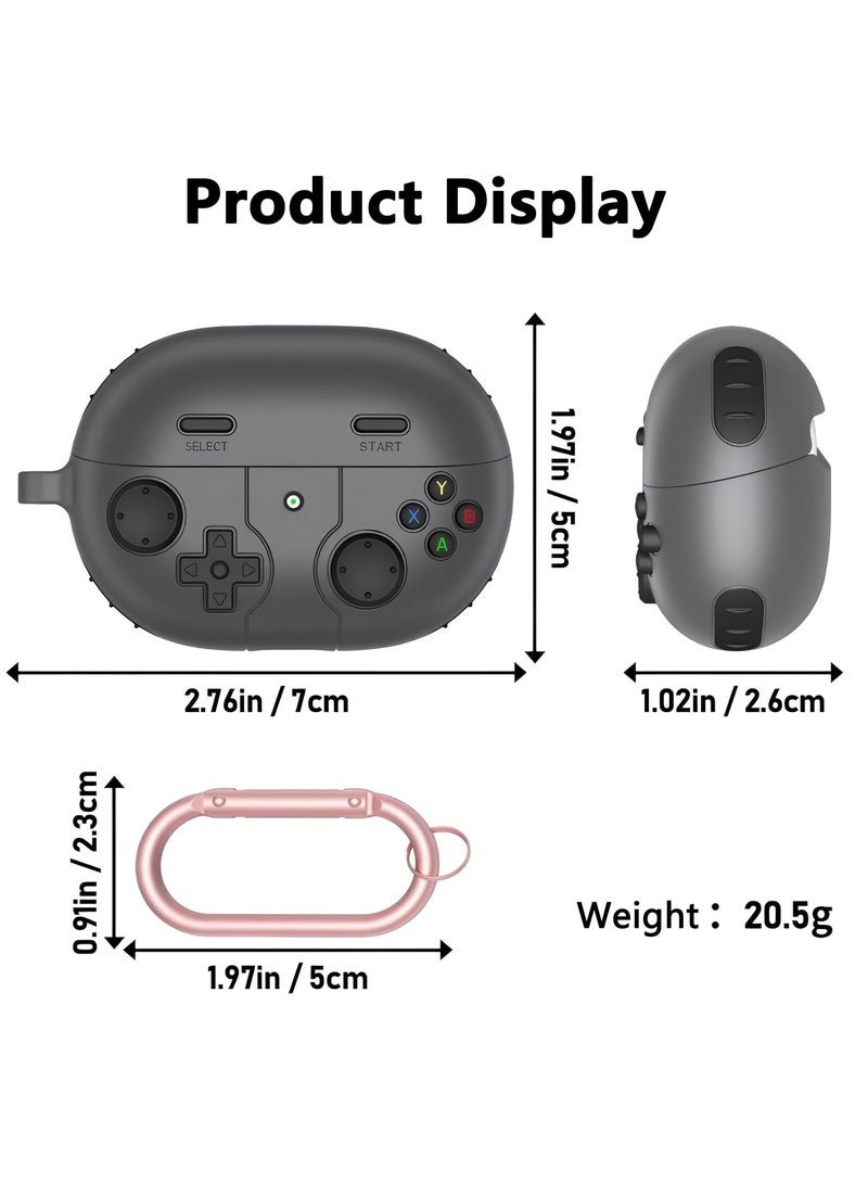 For Huawei Freebuds Pro 3 Case, 3D Game Console Design, Rugged Shockproof Soft Silicone Cover with Carabiner - Image 3